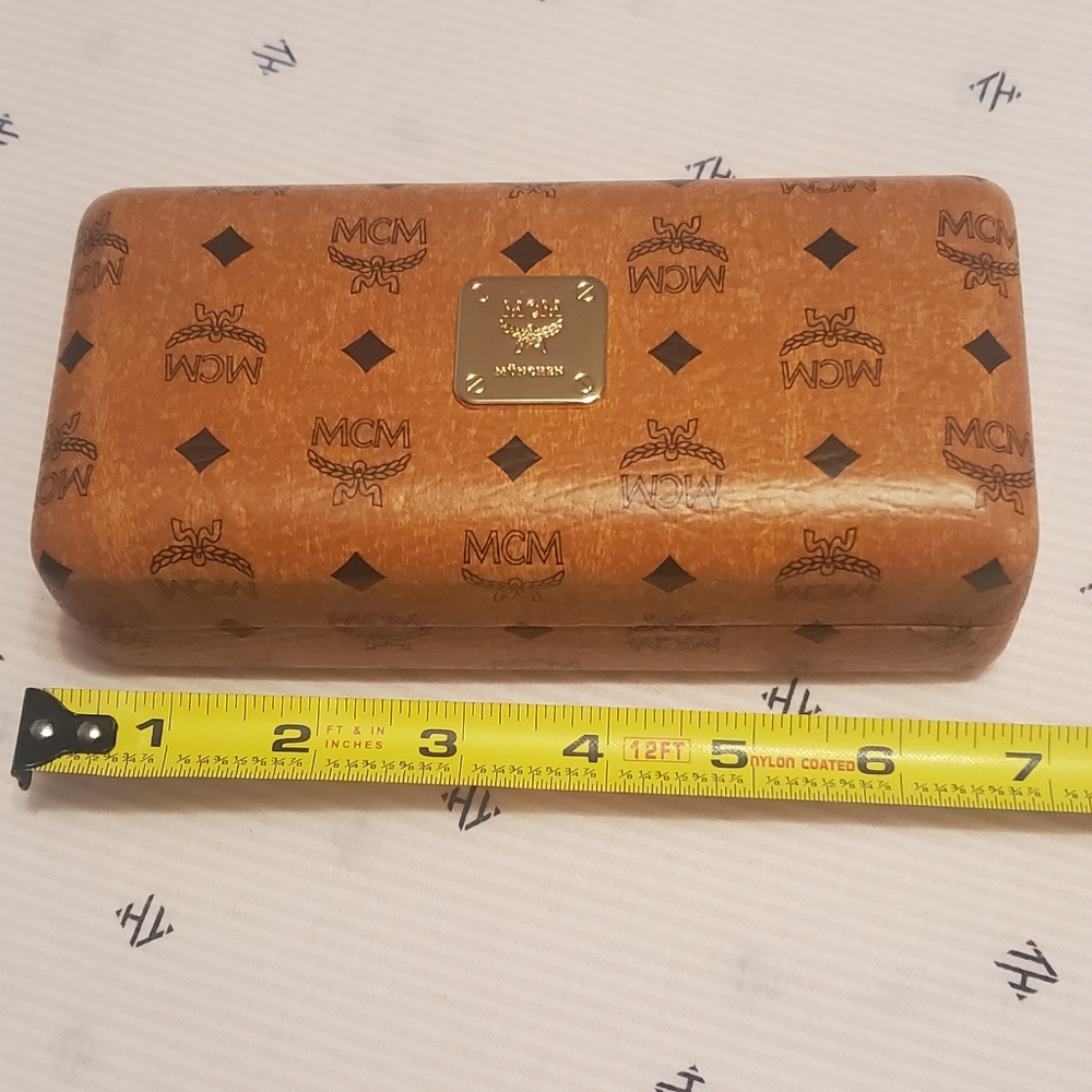 MCM Brown Monogram Glasses Case / CASE ONLY - Picture 3 of 5